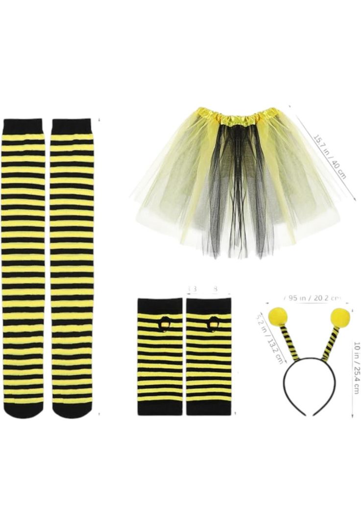 Accesorios Disfraz Abeja Animal Cintillo Guantes Cosplay mas-1