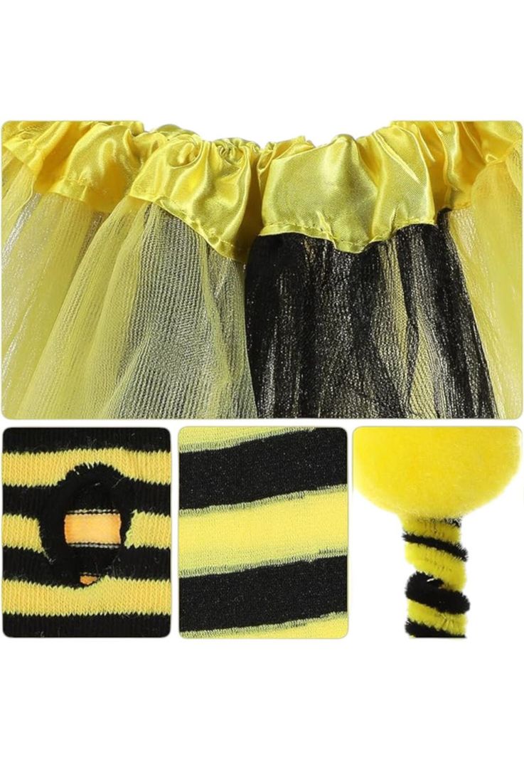 Accesorios Disfraz Abeja Animal Cintillo Guantes Cosplay mas-3