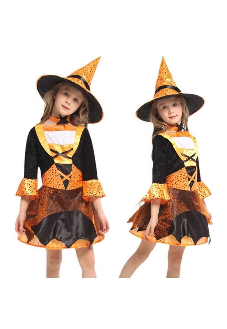 Disfraz Infantil Cosplay Bruja Calabaza -2