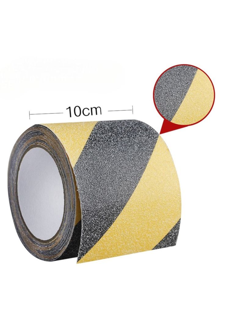Cinta Antideslizante Amarilla y Negra 50 mm x 5 mts Amarilla-2