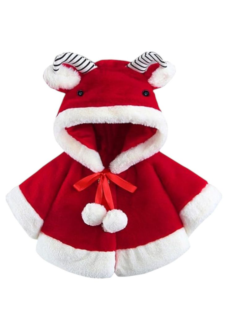 Disfraz Infantil Abrigo Capa Navideño Pascuero-0