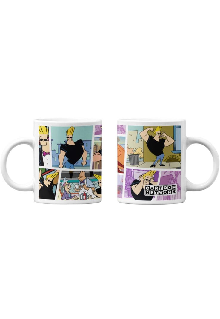 Tazones tazas blancas Cartoon Network Jhonny Bravo-0