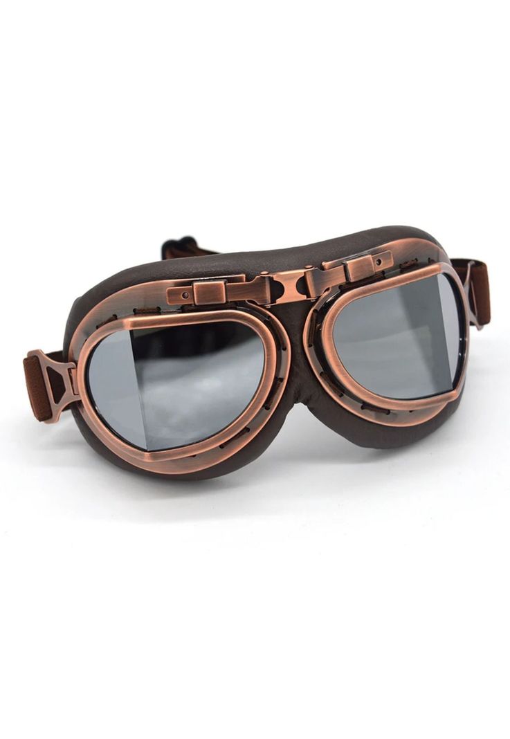 Cosplay Gafas De Moto Vintage Piloto Steampunk-3