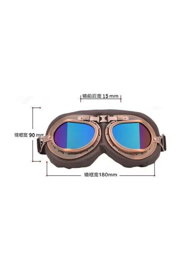 Cosplay Gafas De Moto Vintage Piloto Steampunk-5