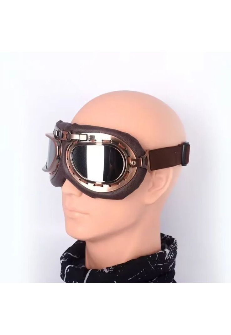 Cosplay Gafas De Moto Vintage Piloto Steampunk-9