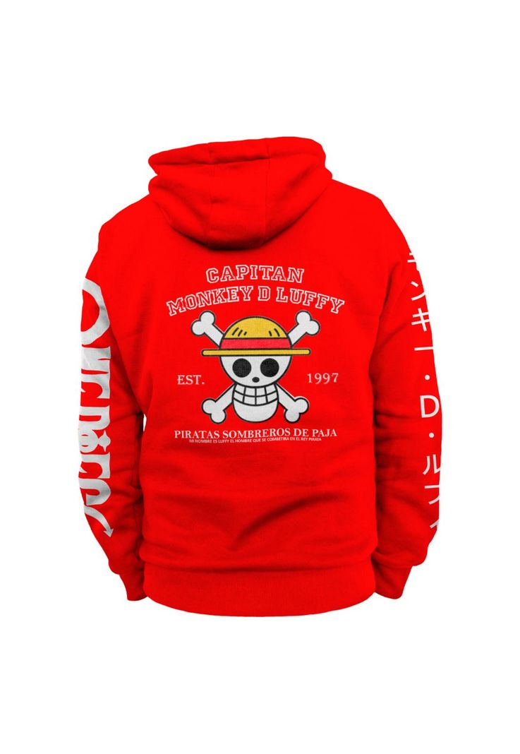 Poleron Capitan Monkey D Luffy One Piece-3
