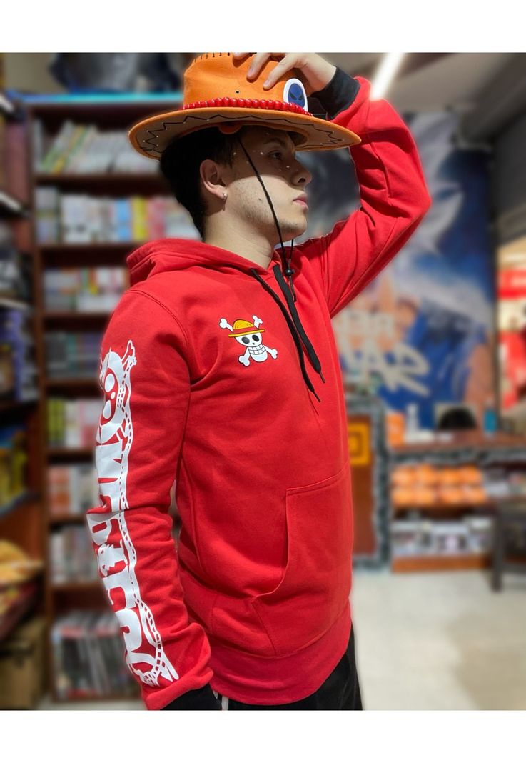 Poleron Capitan Monkey D Luffy One Piece-5