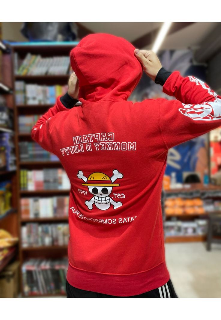 Poleron Capitan Monkey D Luffy One Piece-6