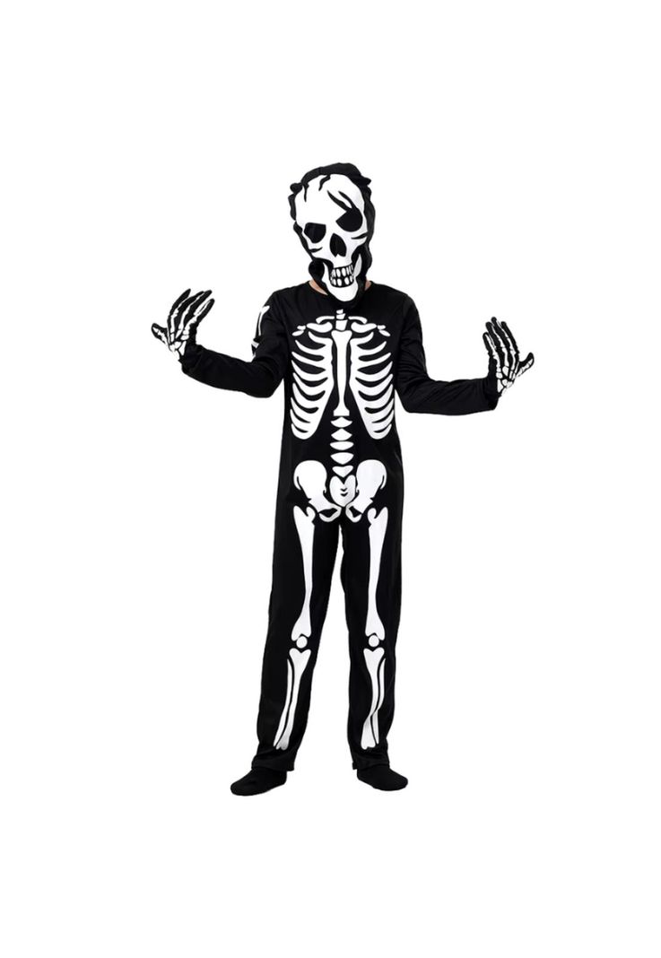 Disfraz Esqueleto Brillante Huesos Halloween-1