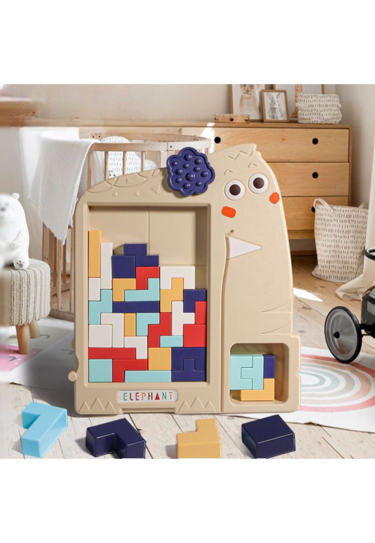 Juguete Tetris Rompecabezas Elefante para Niños-2