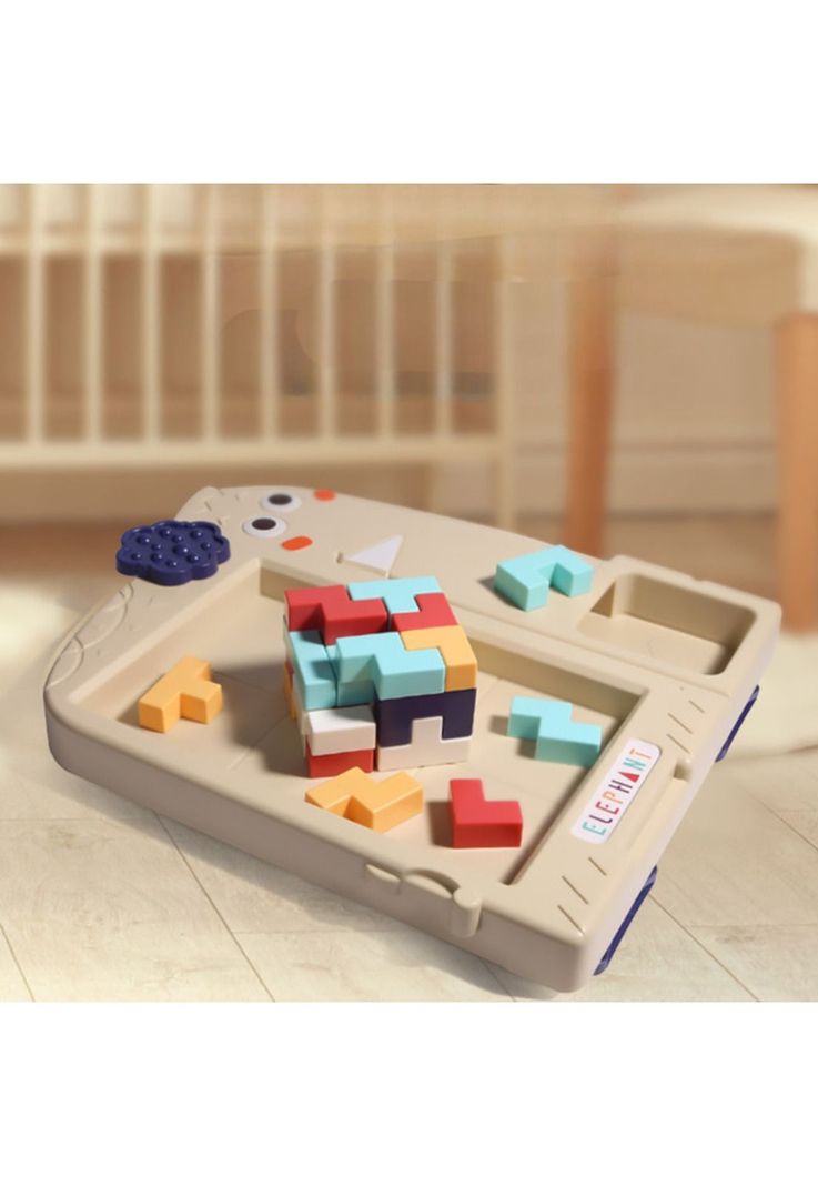 Juguete Tetris Rompecabezas Elefante para Niños-4