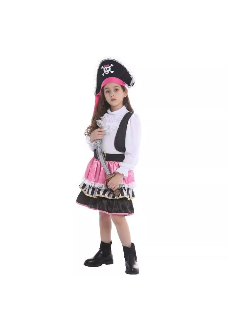 Disfraz Pink Pirata Niña -4
