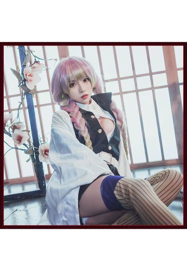 Cosplays Mitsuri Kanroji Pilar Cosplay Kimetsu no Yaiba-3