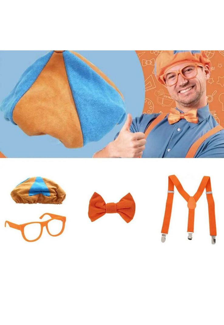 Disfraz Blipi Acesorios Infantil Cosplay Bipli Niños Traje -1