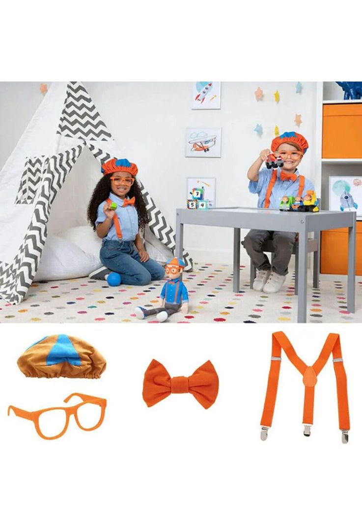 Disfraz Blipi Acesorios Infantil Cosplay Bipli Niños Traje -2