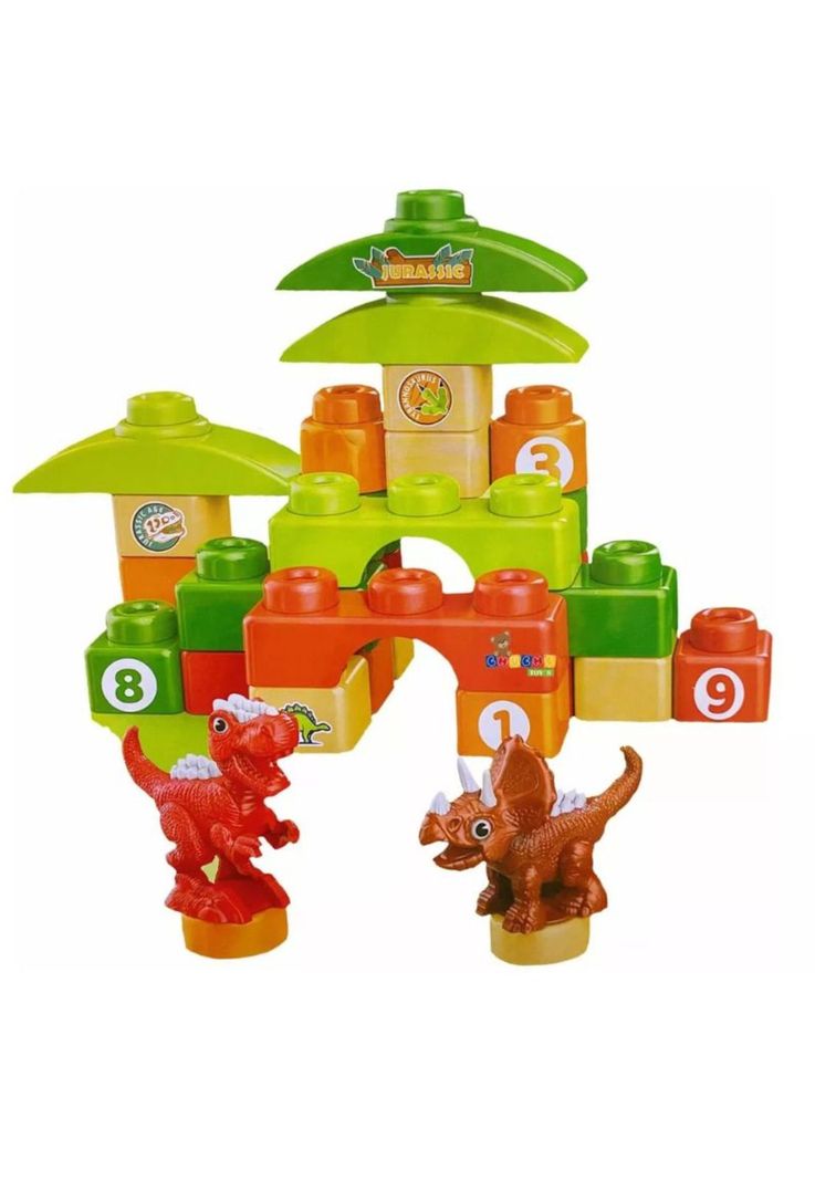Juguete Bloque 22 Piezas Dinosaurios para niños-1