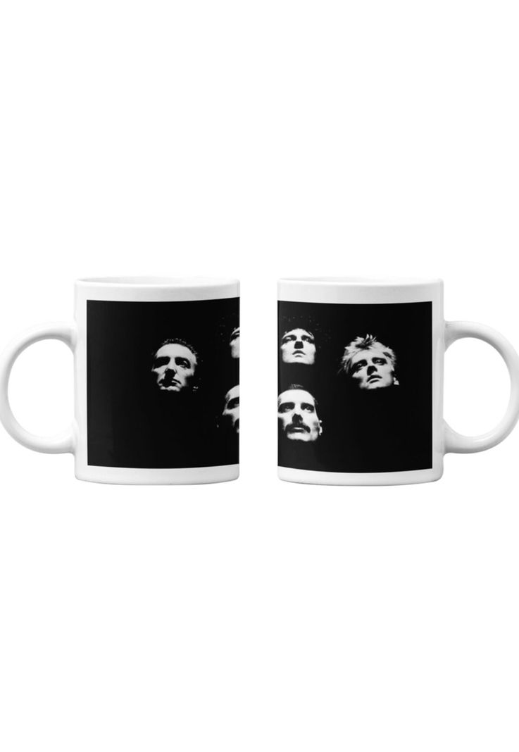 Tazones tazas blancas Queen Bandas de Rock-0