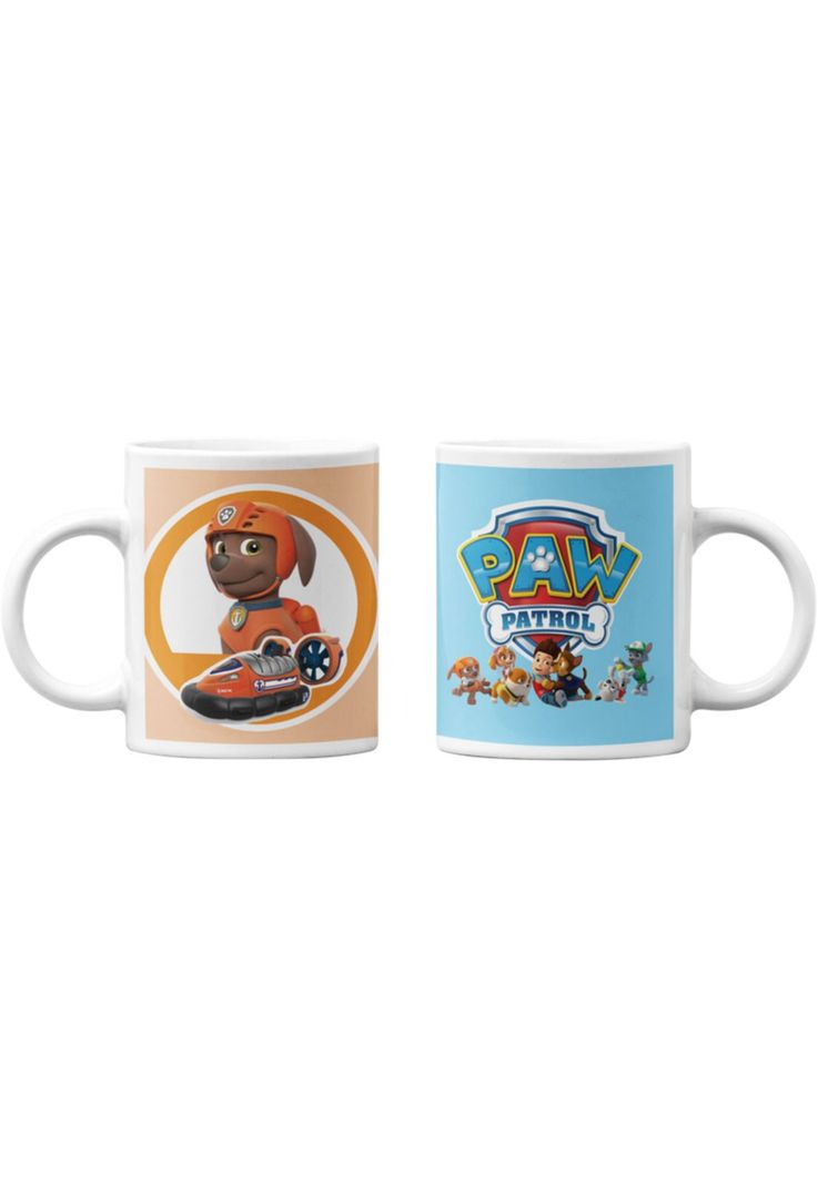Tazones tazas blancas Zuma Aerodeslizador Paw Patrol-0