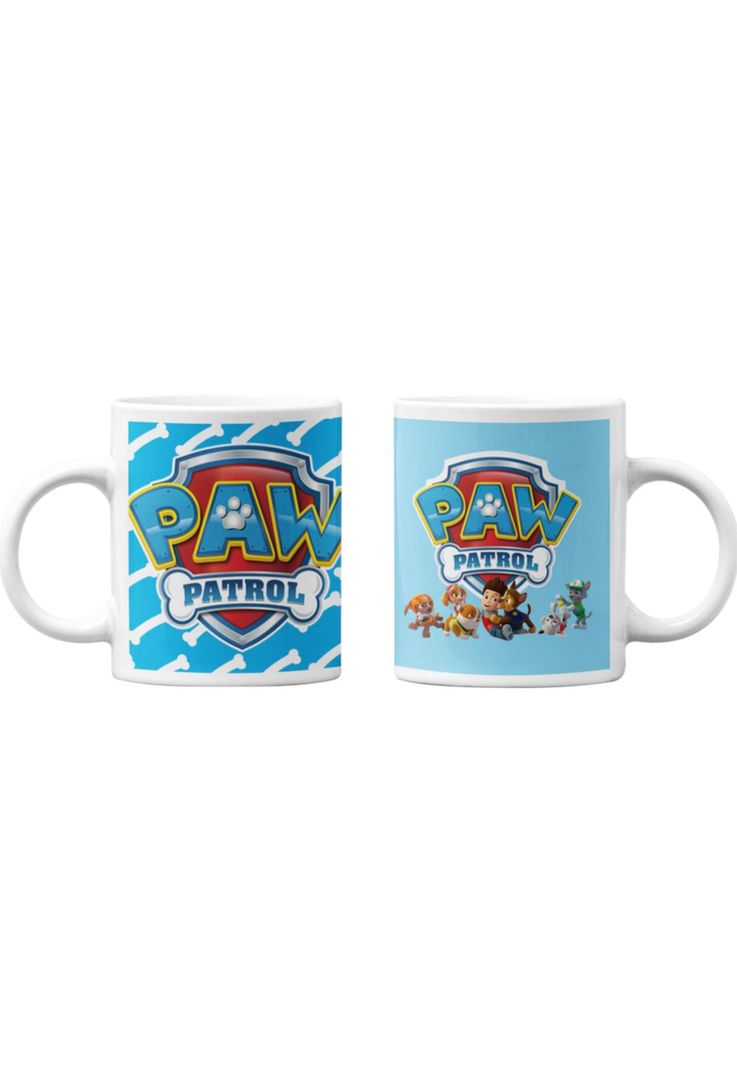 Tazones tazas blancas Patrulla Canina Completa Paw Patrol-0
