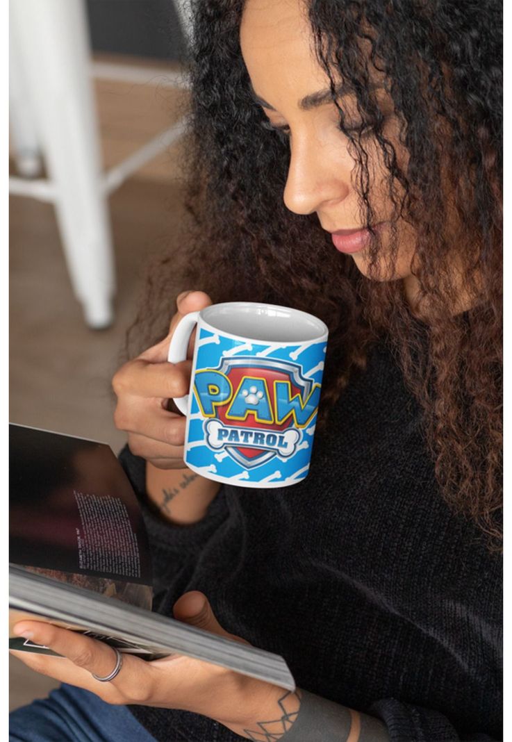 Tazones tazas blancas Patrulla Canina Completa Paw Patrol-3