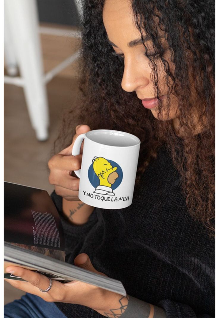 Tazones tazas blancas Homero Esta Taza Tiene Dueño-1