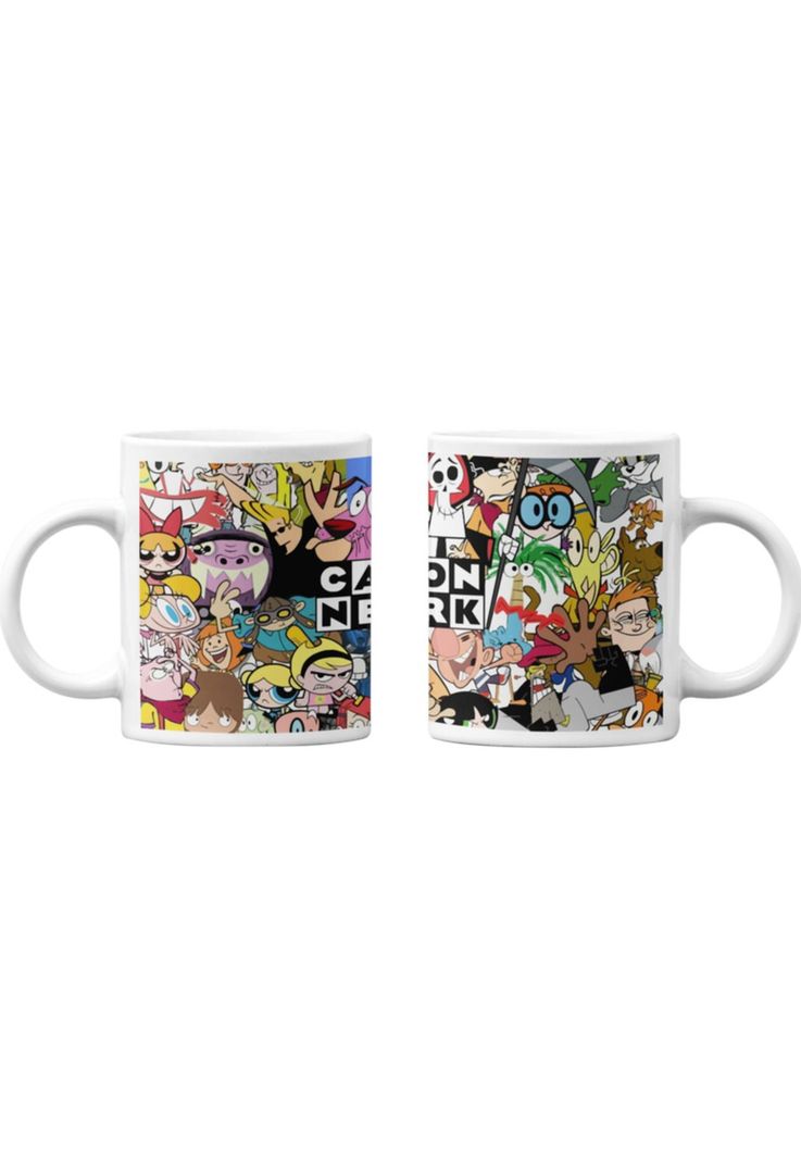 Tazones tazas blancas Cartoon Network Monitos Animados-0