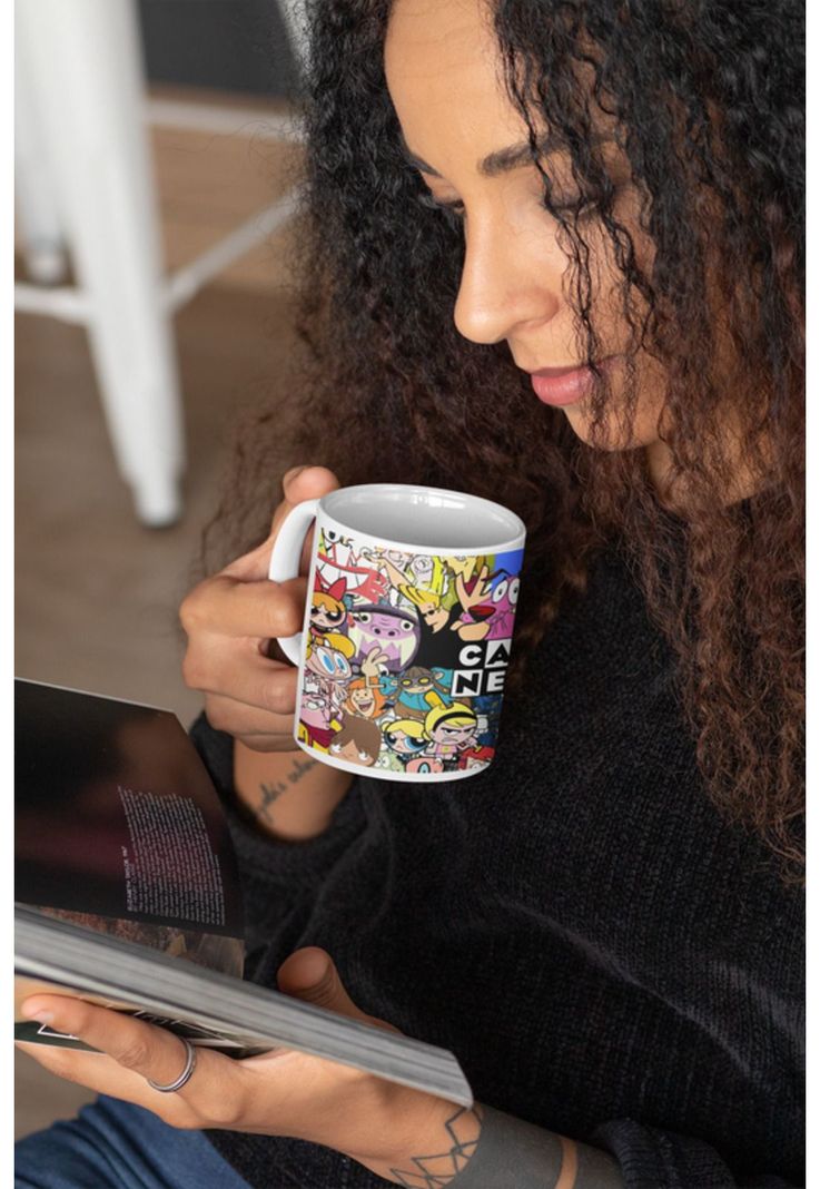 Tazones tazas blancas Cartoon Network Monitos Animados-1