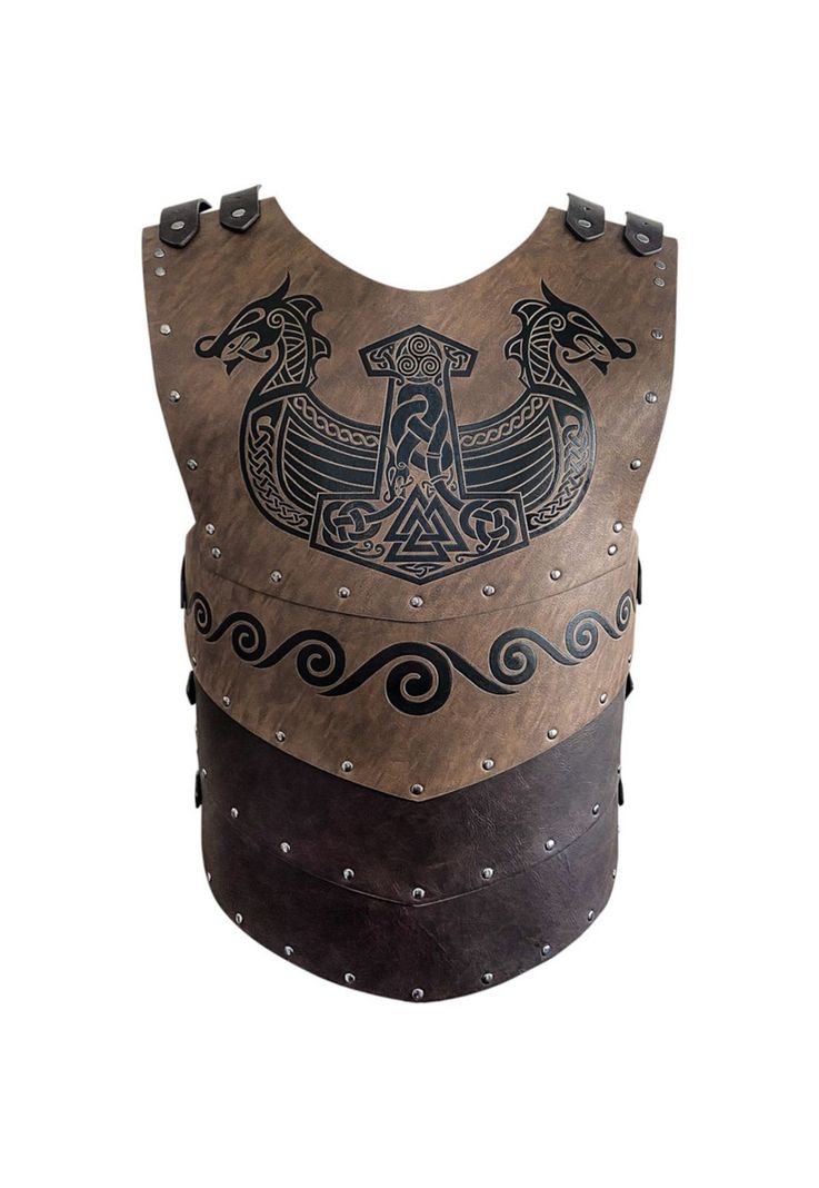 Disfraz Armadura Vikingo Cuero Premium