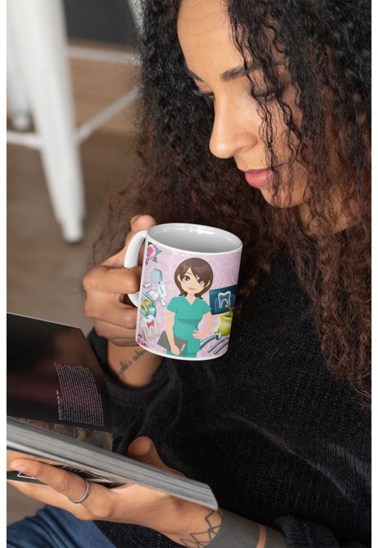 Tazones tazas blancas Para el Odontologa Personalizado-1