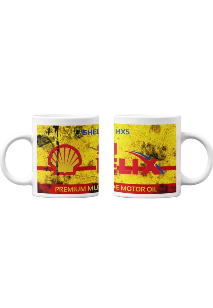 Tazones tazas blancas Shell Helix Vintage-0