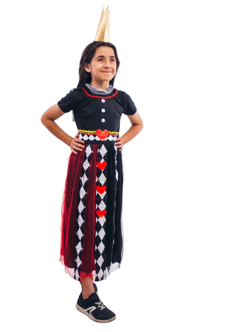 Disfraz Infantil Niña Reina de Los Corazones Alicia-2