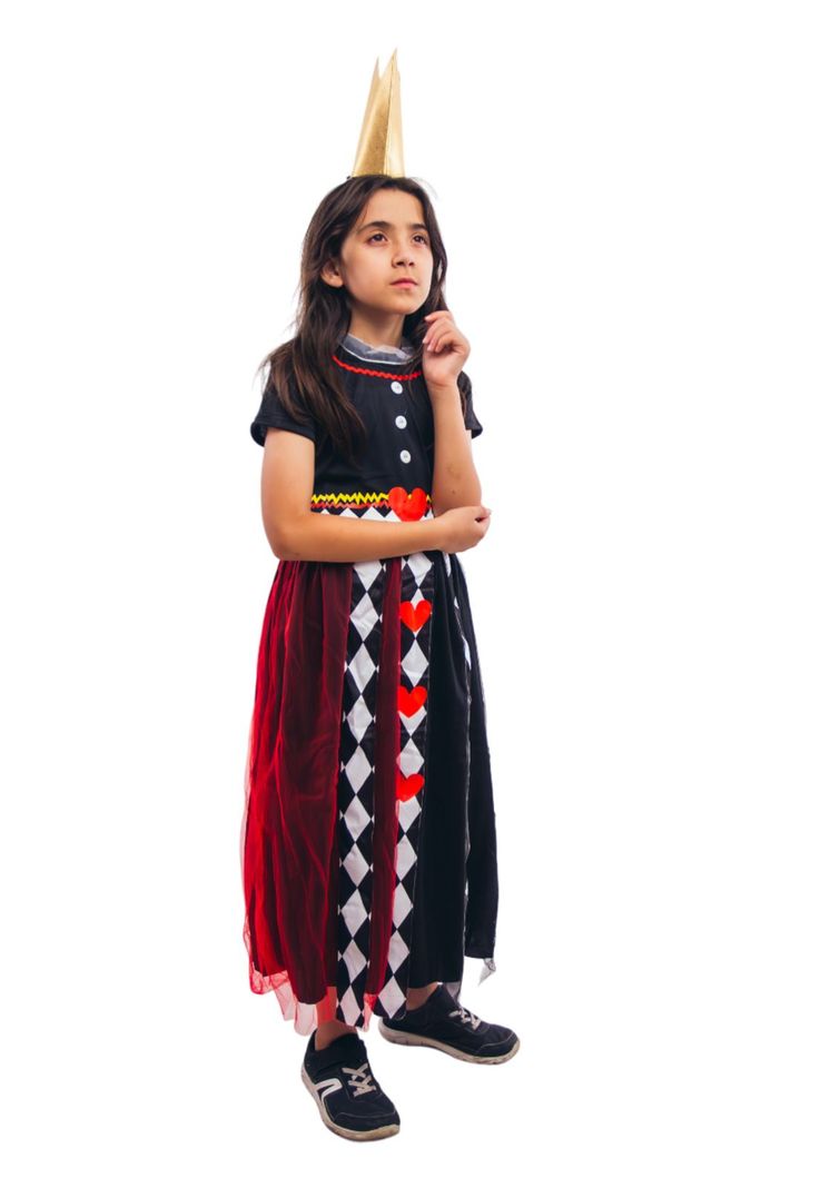 Disfraz Infantil Niña Reina de Los Corazones Alicia-3
