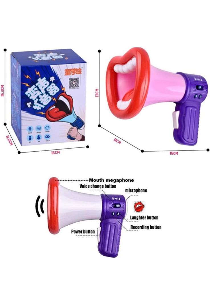 Juguete Megafono Altavoz Cambia de Voz para Niños-1