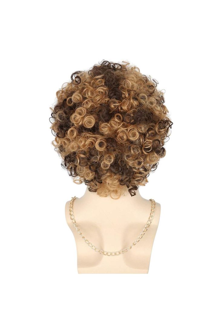 Set Disfraz Afro Retro Hombre Años 80 Onda Disco Pelo-3