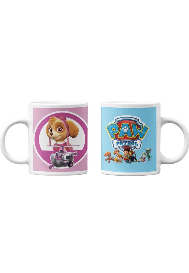 Tazones tazas blancas Skye Helicoptero Paw Patrol-0