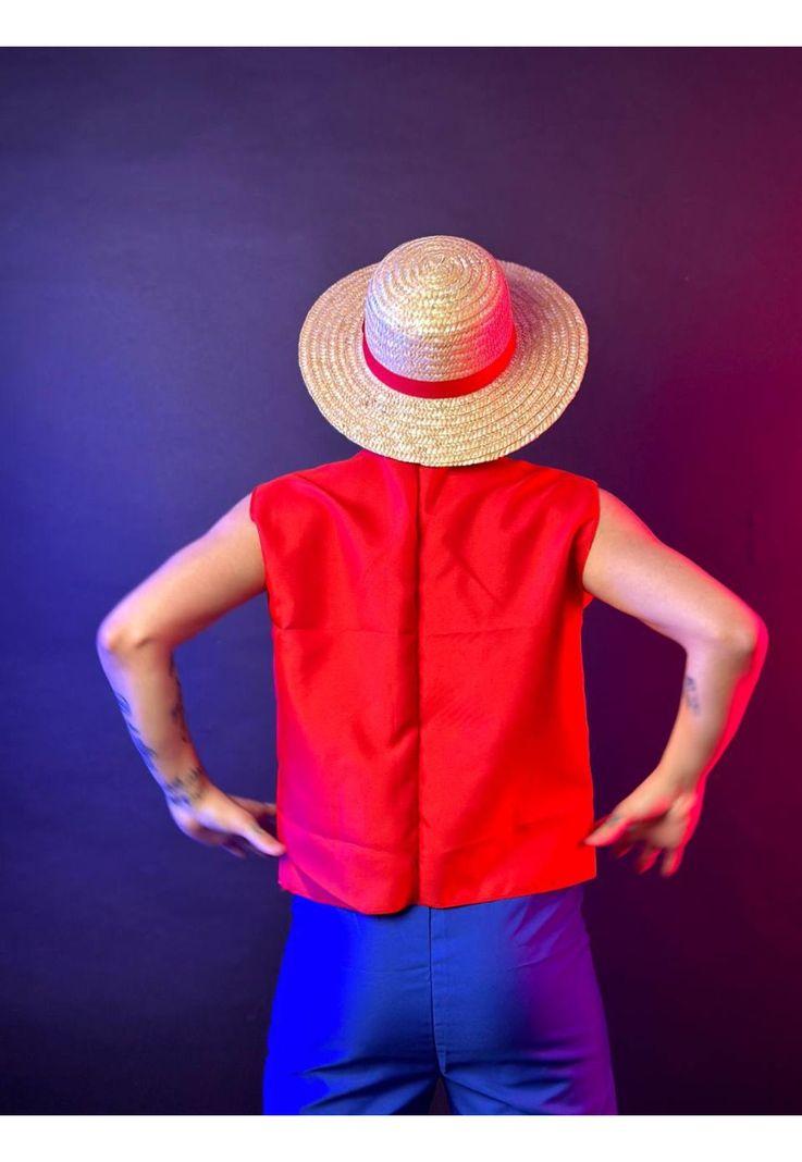 Disfraz Monkey D Luffy + Sombrero Incluido - Disfraz One Piece-2