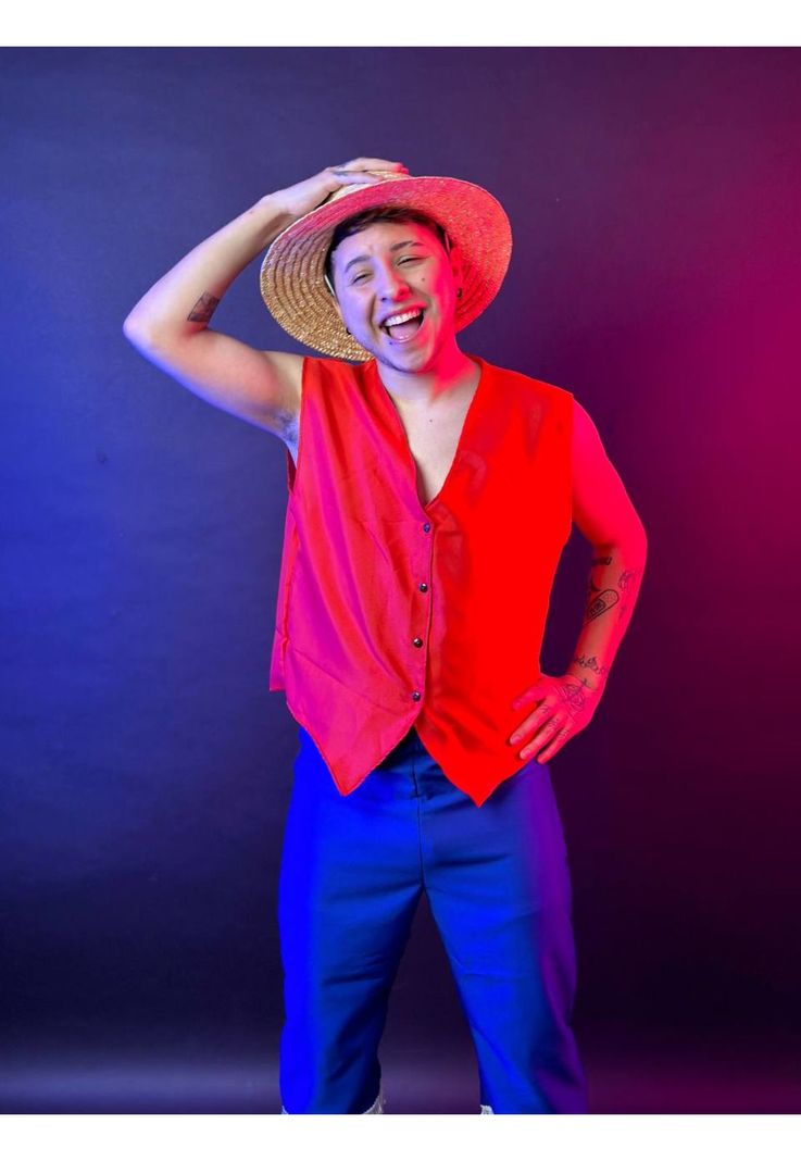 Disfraz Monkey D Luffy + Sombrero Incluido - Disfraz One Piece-9