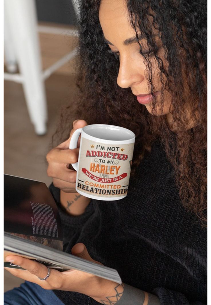 Tazones tazas blancas Harley Davidson Vintage-1