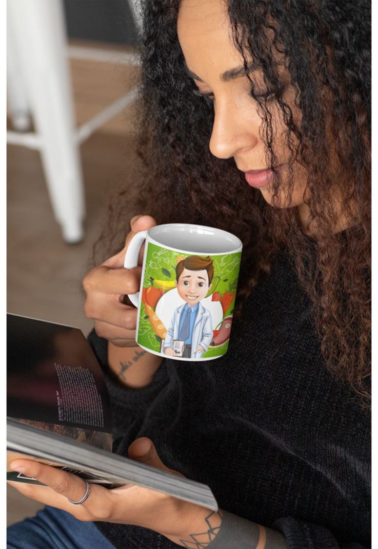 Tazones tazas blancas Para el Nutricionista Personalizado-1