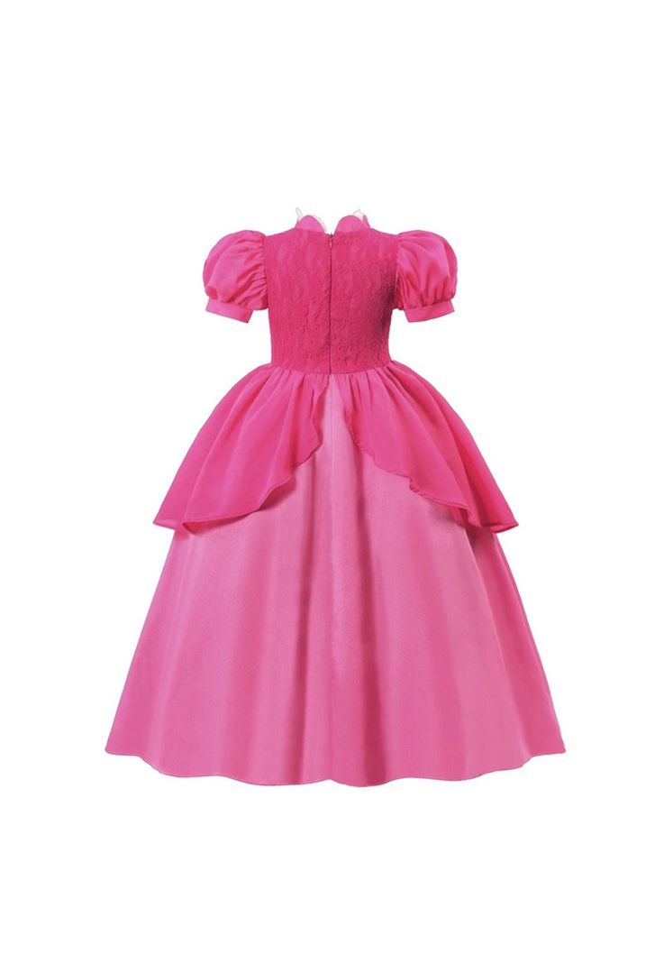 Disfraz Vestido Princesa Peach Niñas Super Mario Bros-1