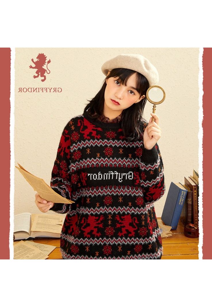 Sweater Mujer Gryffindor Harry Potter Chaleco-1