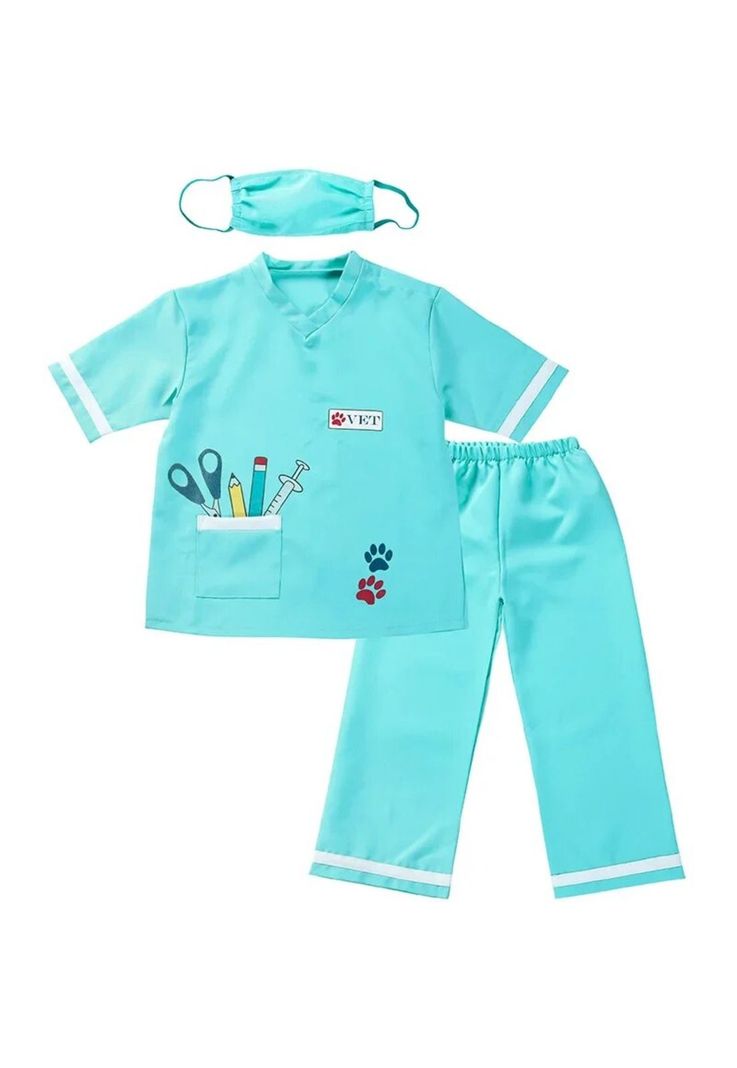 Disfraz Veterinario Cosplay Juego Rol Traje Doctor Niños-3