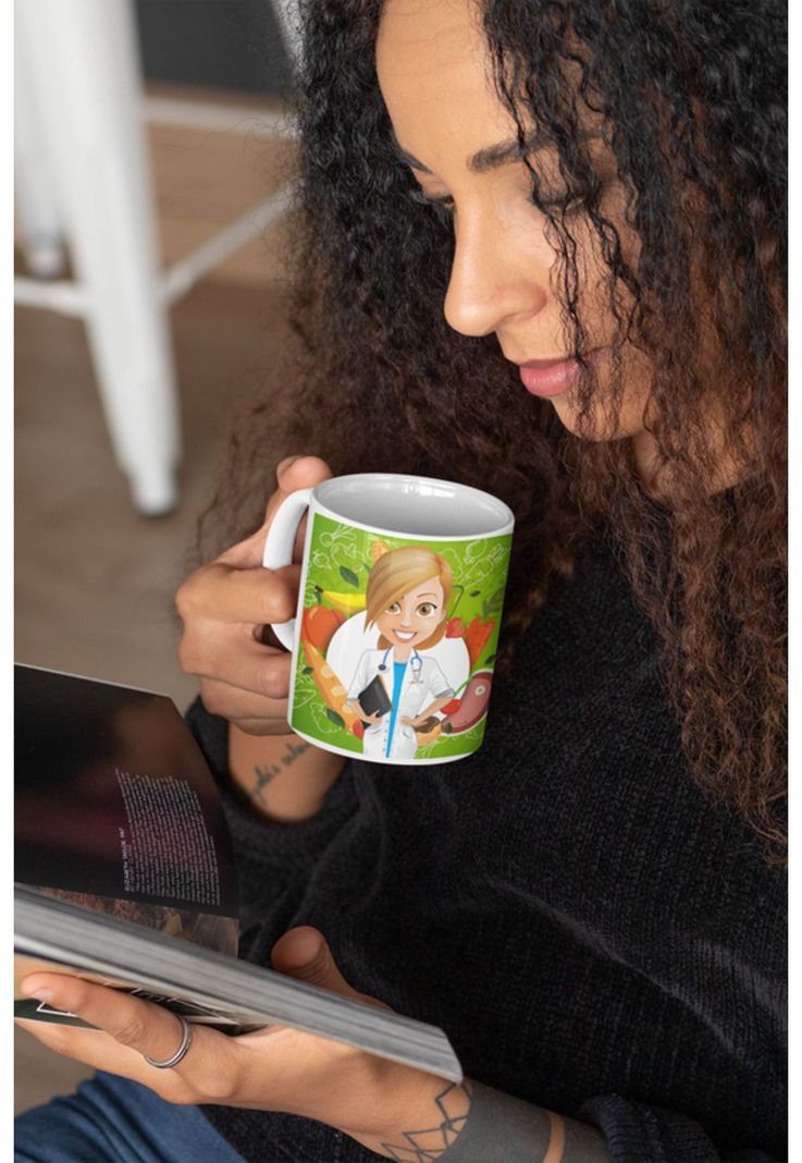 Tazones tazas blancas Para Nutricionista Personalizado-1