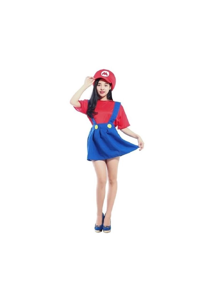 Disfraz Mario Bros para Mujer-0