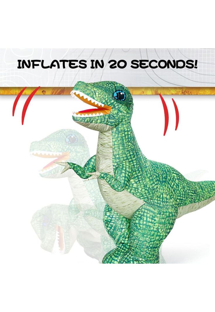 Dinosaurio Infable 90 CM Grande Con Control Remoto-2