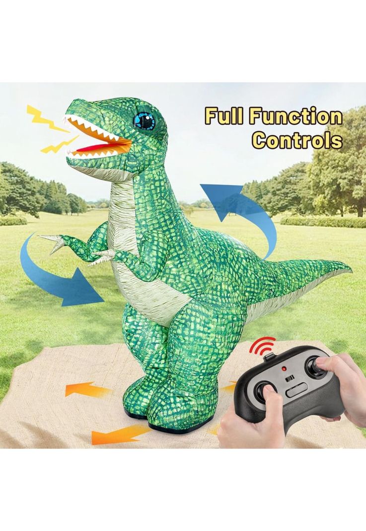 Dinosaurio Infable 90 CM Grande Con Control Remoto-3