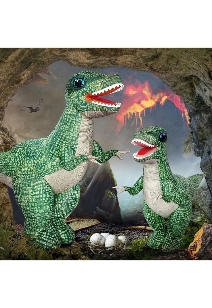 Dinosaurio Infable 90 CM Grande Con Control Remoto-5