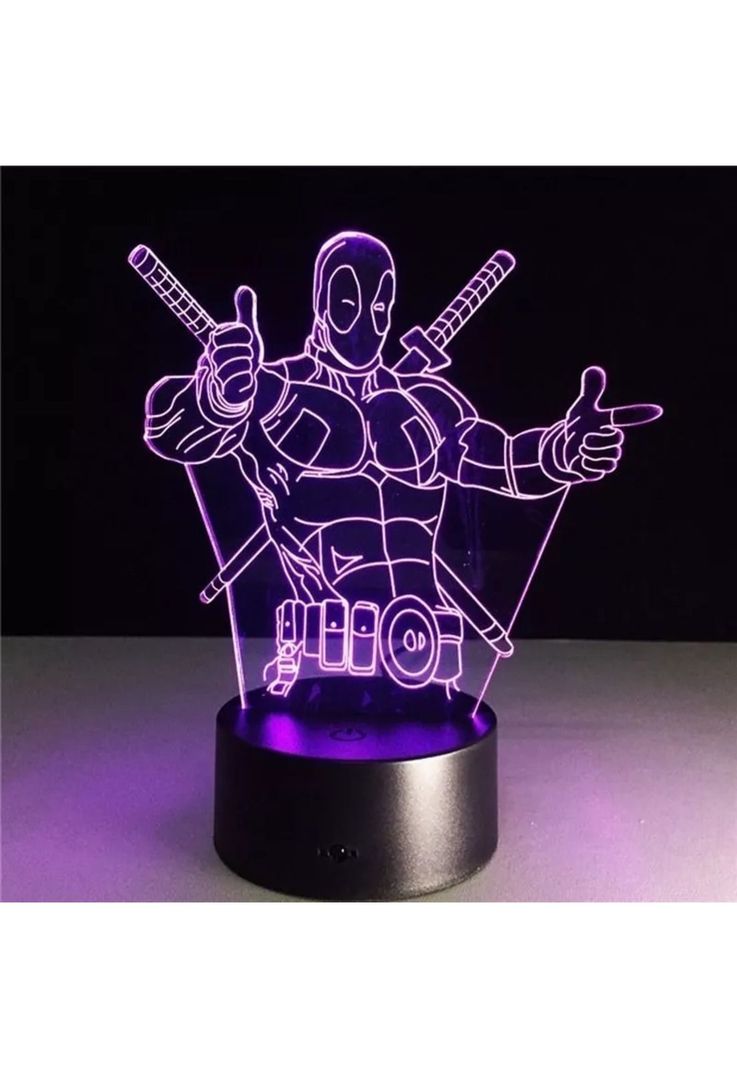 Lampara 3D Deadpool-1