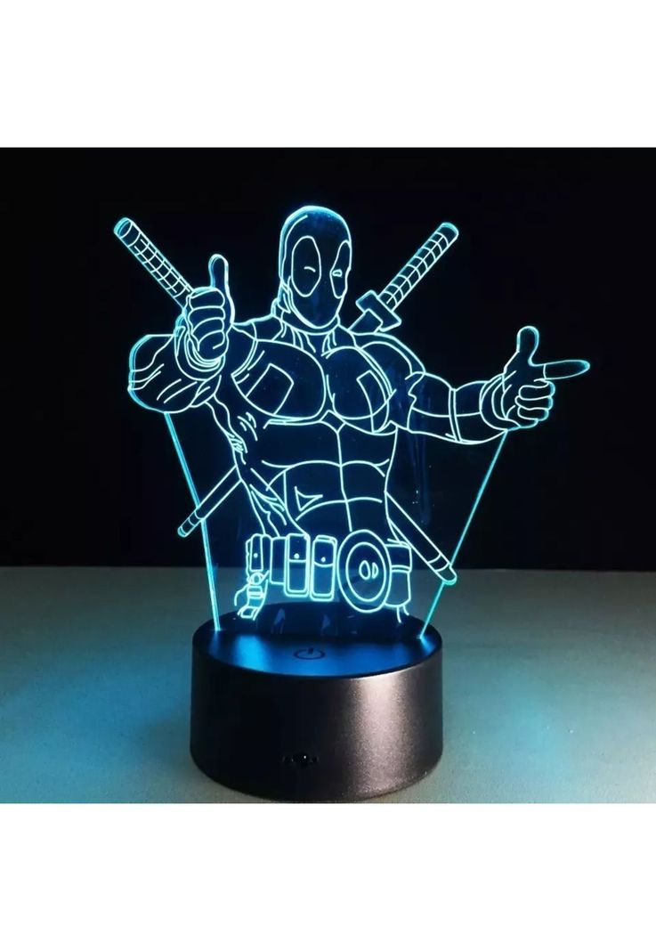 Lampara 3D Deadpool-4