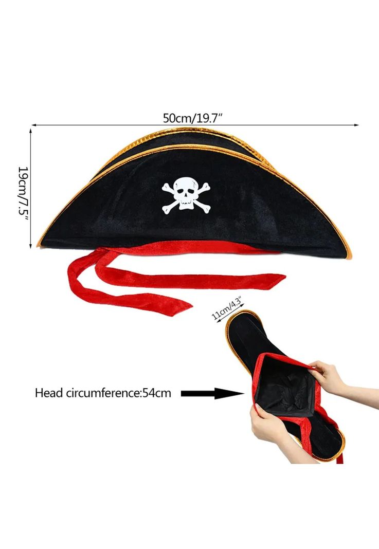 Sombrero De Pirata Boina Gorro Cotillón-4